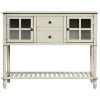 NicBex Console Table Farmhouse Entryway Table with Bottom Shelf Narrow Side Table for Living Room, Hallway - 2 of 4