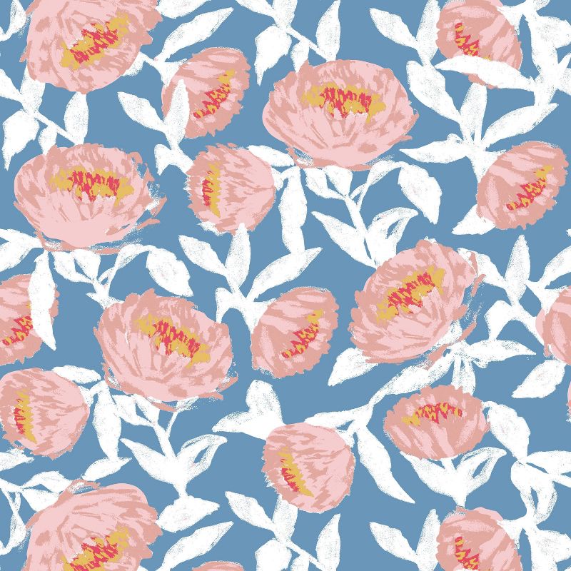 Floral Peel &#38; Stick Wallpaper Blue/White - Opalhouse&#8482;, 3 of 8