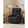 Oversized Recliner Chair, Overstuffed Soft Chenille Swivel Rocker Recliner with Padded Armrests - 3 of 4