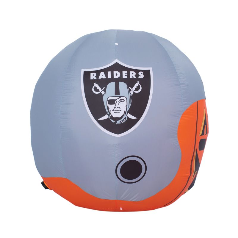 NFL Las Vegas Raiders Inflatable Jack O' Helmet, 4 ft Tall, Orange, 2 of 4