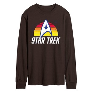 Men's - Star Trek - Sunset Logo Long Sleeve Graphic T-Shirt - 1 of 3