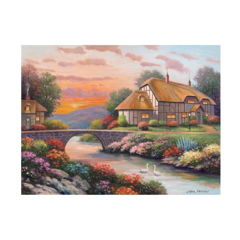 Trademark Fine Art - John Zaccheo Sunset Delight Canvas Art - 47 X 35 ...