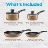 Serenelife 11 Piece Kitchenware Pots & Pans Set – Basic Kitchen Cookware,  Black Non-stick Coating Inside, Heat Resistant Lacquer (grey) : Target