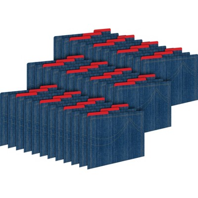 Barker Creek 36pk Denim Letter Size File Folders