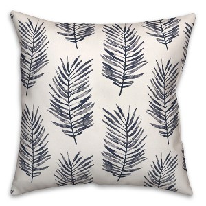 Creative Products Blue Fern Pattern 18x18 Indoor / Outdoor Pillow - 1 of 4