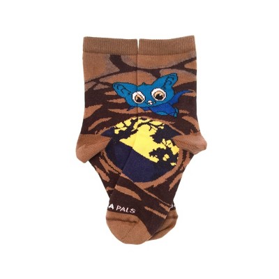 Batty Bat in a Tree Socks (Ages 3-5) - Small (Ages 3-5) / Multicolor / from the Sock Panda - Great for Halloween