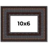 PosterPalooza | Photo Size 3.5" Wide Ornate Brown Frame - UV Acrylic, Foam Board Backing, Hanging Hardware - 2 of 4