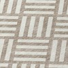 Taupe And Ivory Geometric Washable Indoor Outdoor Area Rug - 4 of 4