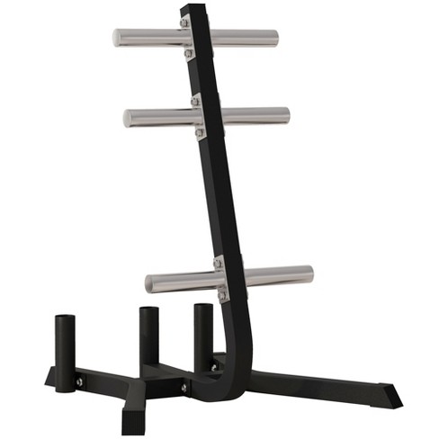 Soozier 2 inch Weight Plate Rack Olympic Weight Tree With Barbell Bar Holders 660 Lbs. Capacity Black Target