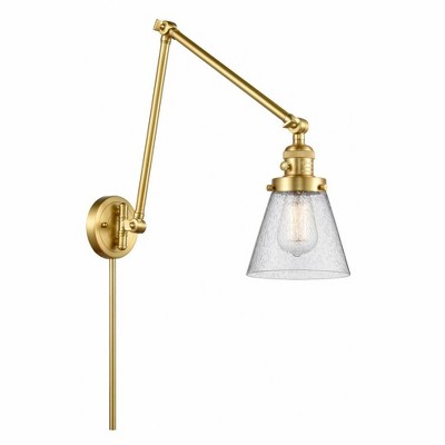 Cone - 1 Light Swing Arm Wall Sconce In Industrial Style-30 Inches Tall and 8 Inches Wide