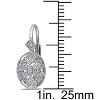 EVERLY JEWELRY |  Sterling Silver 1/8 CT Diamond TW LeverBack Earrings - 3 of 4
