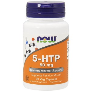 5-HTP 50mg by Now Foods  -  30 VegCap - 1 of 2