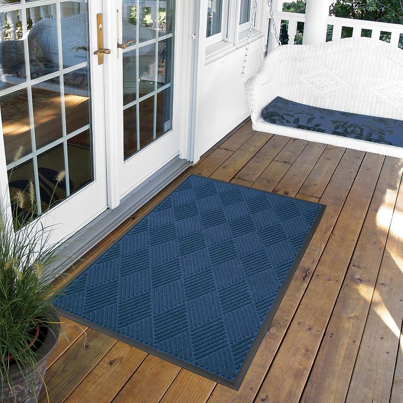 Blue Solid Doormat - (3&#39;x5&#39;) - HomeTrax, 2 of 5