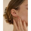 Molenia 14K Gold Plated Irregular Hoop Earrings for Women, 925 Sterling Silver Minimalist Lightweight Huggie Earrings - 2 of 4