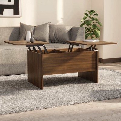 vidaXL Coffee Table Brown Oak 31.5 in.x19.7 in.x16.7 in. Engineered Wood