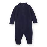 Hope & Henry Layette Baby Long Sleeve Half Zip Sweater Romper, Infant