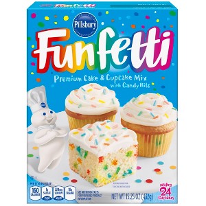 Pillsbury Funfetti Premium Cake & Cupcake Mix - 15.25oz - 1 of 4