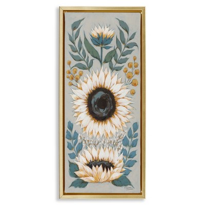 Stupell Industries Country Sunflower Blossoms Botanicals, 11" x 25"