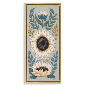 Stupell Industries Country Sunflower Blossoms Botanicals, 11" x 25" - 1 of 4
