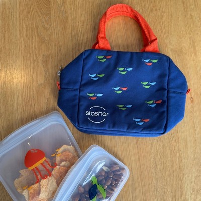 stasher Back to School Lunch Snack+ Sandwich + Lunch Bag Reusable Food Storage Bags - 3pk