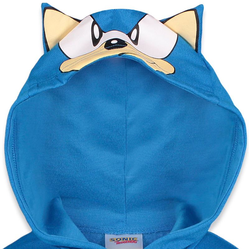 SEGA Sonic the Hedgehog Fleece Zip Up Hoodie Toddler, 3 of 8