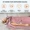 LifePro Portable Far Infrared Sauna Blanket for Home Detox - Large Pink Design for Calmness, Relaxation and Effective Detoxification - 2 of 4