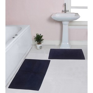 Home Weavers Luxury Collection 100% Cotton Tufted Bathroom Rug Set, Non-Slip Latex Bath Rug Set - 1 of 4