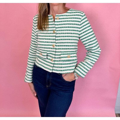 Women's Hilary Spring Striped Jacket - entro