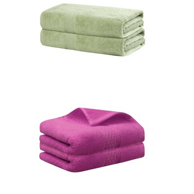REGALWOVEN Cotton Bath Hands Towel Sets For Bathroom, Gym, SPA 2 Pack