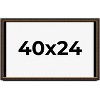 PosterPalooza | Modern Shadow Box 1" Depth Brown Picture Frame - UV Acrylic, Backing Board, Hanging Hardware - 2 of 4