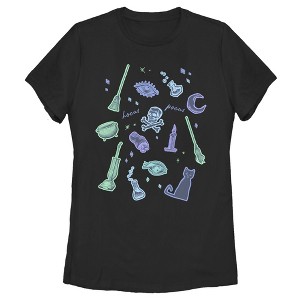 Women's Disney Hocus Pocus Witchy Symbols T-Shirt - 1 of 3