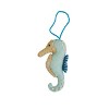 Split P Sea Horse Beaded Blue Felt Ornament Pack Of 4 - 2 of 4