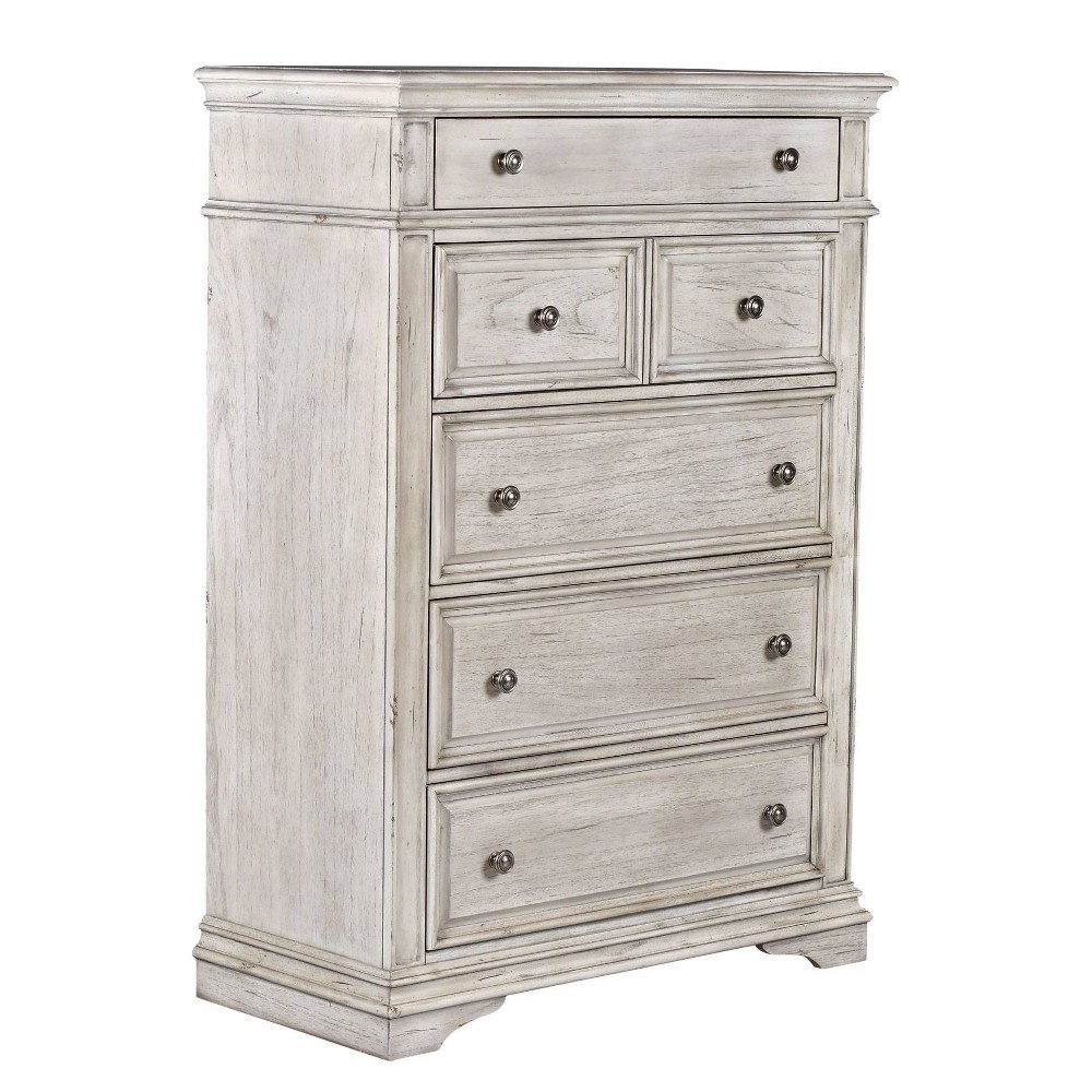 Photos - Dresser / Chests of Drawers Highland Park Chest Rustic Ivory - Steve Silver Co.