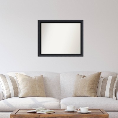 Nero Black Full Length Rectangular Wood Wall Mirror