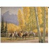 Manual Woodworkers and Weavers Along the Autumn Trail Grande Wall Hanging, 42 x 35 Inches, Scenic Nature Tapestry for Seasonal Home Decor - 2 of 3