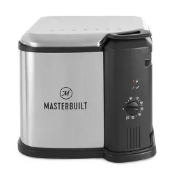Masterbuilt MB20010118 Electric Kitchen 3-in-1 Deep Fryer Boiler Steamer Cooker Appliance with Basket for Versatile Kitchen Fry Cooking, Silver