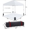 GustoWave Portable Outdoor Pop Up Canopy Tent, Waterproof and UV Protection, White - 3 of 4