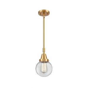 Beacon - 1 Light Stem Hung Mini Pendant In Industrial Style-10.63 Inches Tall and 6 Inches Wide - 1 of 1
