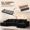 XIZZI Plush Sofa Sets with Pure Sponge Comfort, Ultra Supportive No Assembly Required Sectional Couch, High-Density Sponge for Lasting Relaxation - 3 of 4