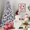 LOVMOR 8FT PE+PVC Floceked Christmas Tree with Easy Power & Memory Wire Technology, 470 Dual-Color LEDs With 10 Function, G45 Bulbs, and 1793 Tips - 4 of 4