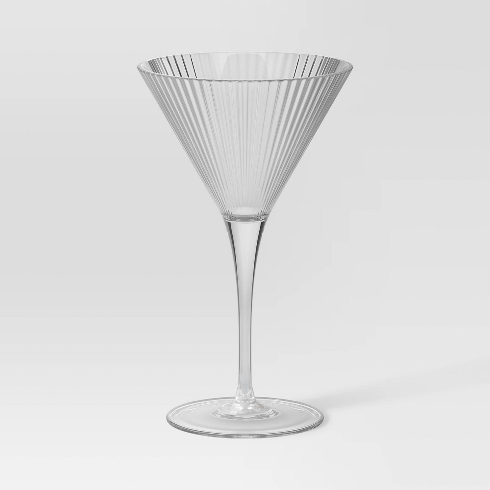 Photos - Glass 5.7oz Ribbed Cassin Martini  - Threshold™