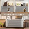 GOTGELIF Retractable Baby Gate 55"/71" Wide x 33" Tall Mesh Gate - 3 of 4