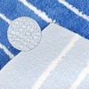 Unique Bargains 2 Pcs Striped Pattern Soft Absorbent Non-Slip Bath mats for Bathroom Floor - 4 of 4