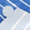 Unique Bargains 2 Pcs Striped Pattern Soft Absorbent Non-Slip Bath mats for Bathroom Floor - image 4 of 4