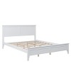 NicBex Modern White/Gray Platform Bed Frame with Headboard,Solid Wood Full/Queen/King Bed Frame with Slat Support,No Box Spring Required,Easy Assembly - 3 of 4