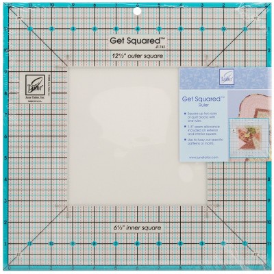 June Tailor Get Squared Ruler-12-1/2" Outer & 6-1/2" Inner