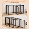 Grungis 47.2" Dog Crate for Small Medium Dogs,Farmhouse Wooden Dog House with Top,Dog Kennel for Indoor - 4 of 4