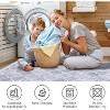 Machine Washable Area Rug Boho Low Pile Rug Geometric Trellis Non Slip Backing Rug Foldable Ultra-Thin Carpet - 4 of 4