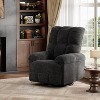 Oversized Recliner Chair, Overstuffed Soft Chenille Swivel Rocker Recliner with Padded Armrests, Comfortable Nursery Rocking Chairs - 3 of 4