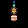 Men's Design By Humans Minimal Solar System By kellabell9 T-Shirt - 2 of 4